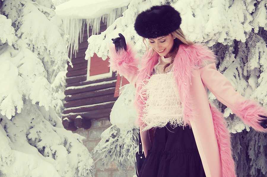 Anastasija Đurić X Đorđe Bukvić fashion editorial - Winter Barbie