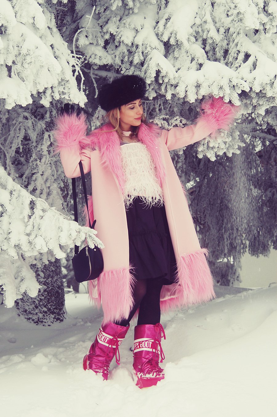 Anastasija Đurić X Đorđe Bukvić fashion editorial - Winter Barbie